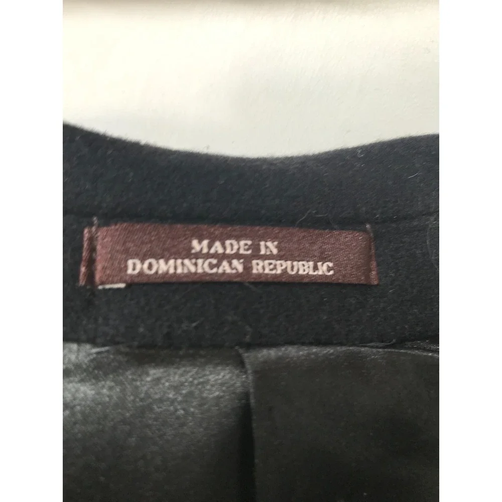 Michael Kors Mens Black Wool Blend Top Coat Over Coat Size 44R‎